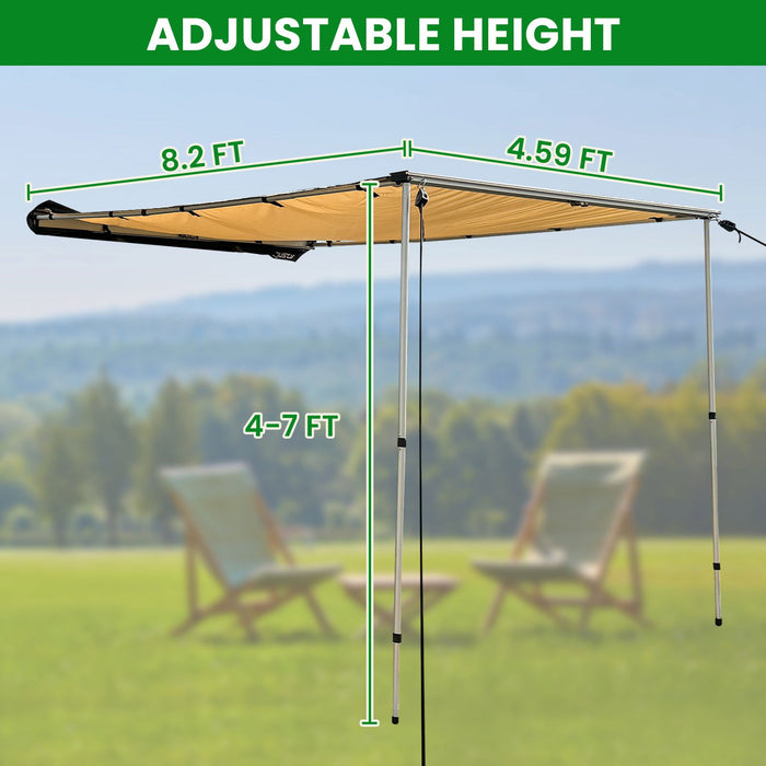 8.2X6.5ft Vehicle Awning - JustV -