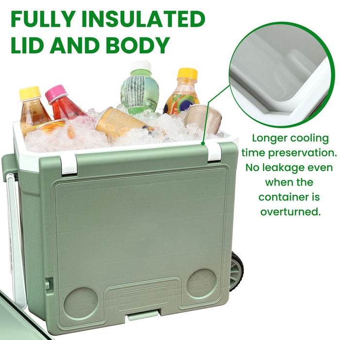 32L Ice Chest Box Cooler Insulated Portable - Keeps Ice for up to 5 Day