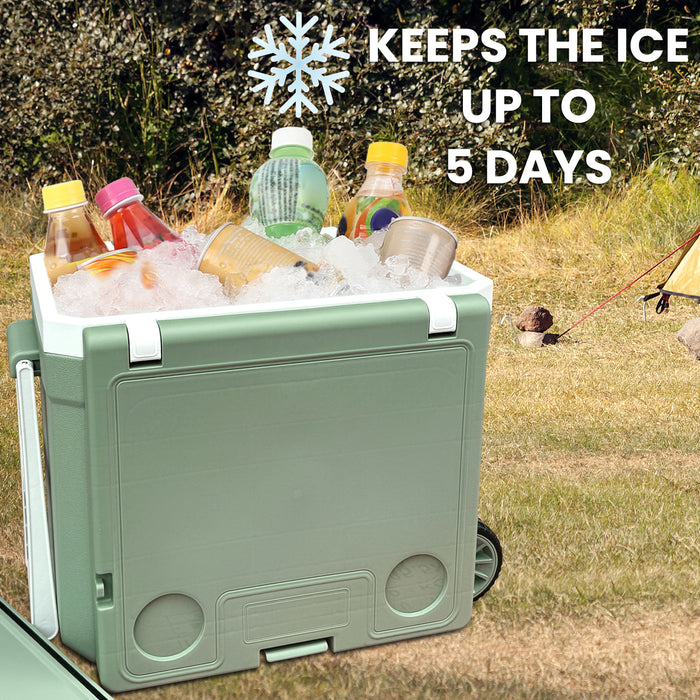 32L Ice Chest Box Cooler Insulated Portable - Keeps Ice for up to 5 Day