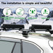 33'' Aluminum Universal Ski Roof Rack - JustV - 