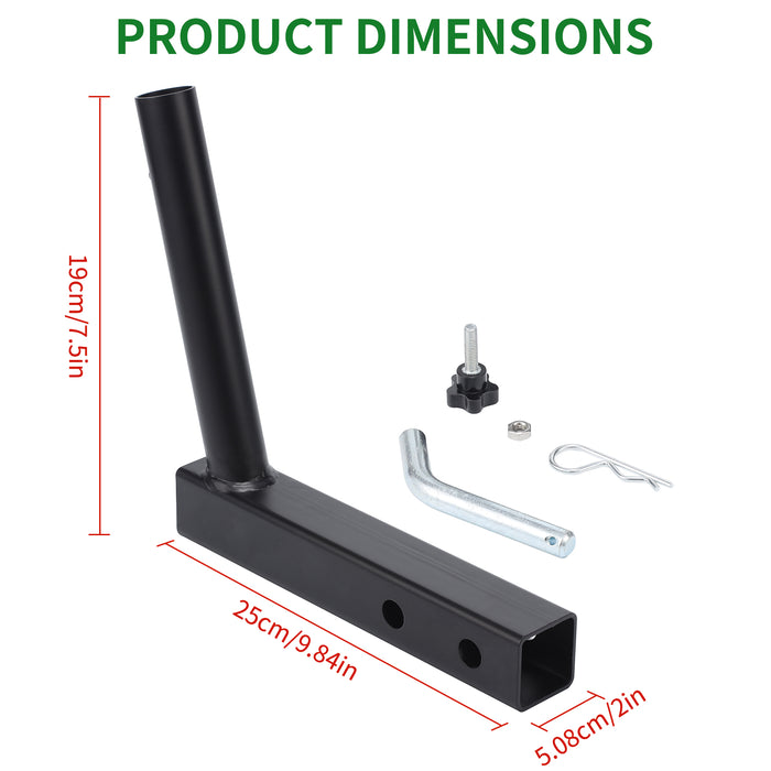 2" Hitch Flag Holder (ONE Flagpole) – Works with Trucks, Jeeps & RVs