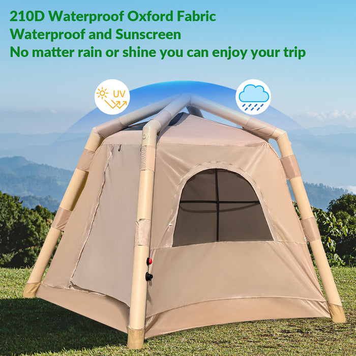 AirVenture Instant Glamping Tent – 3-Person, Waterproof (Pump Included)