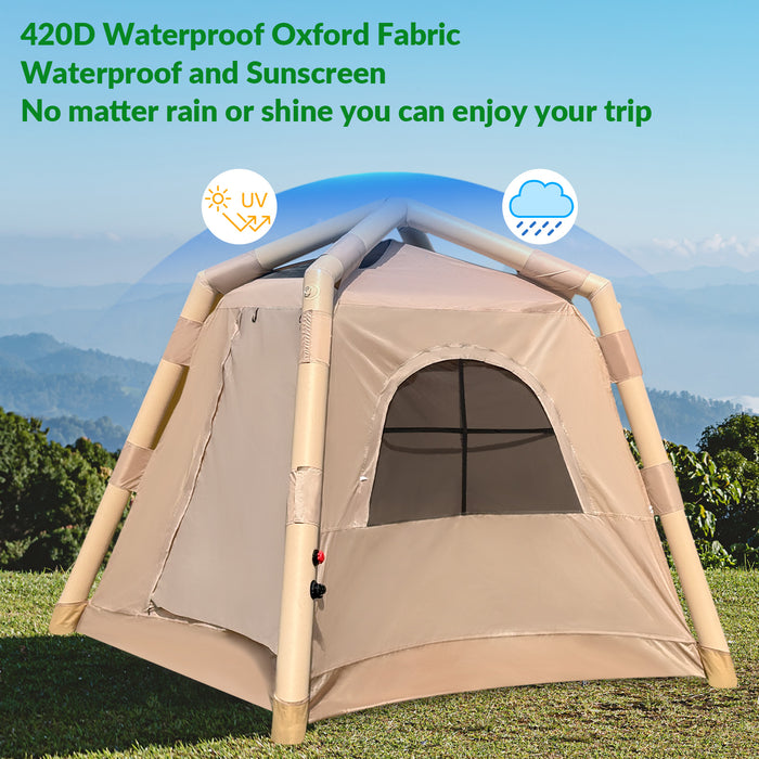 AirVenture Instant Glamping Tent – 3-Person, Waterproof (Pump Included)