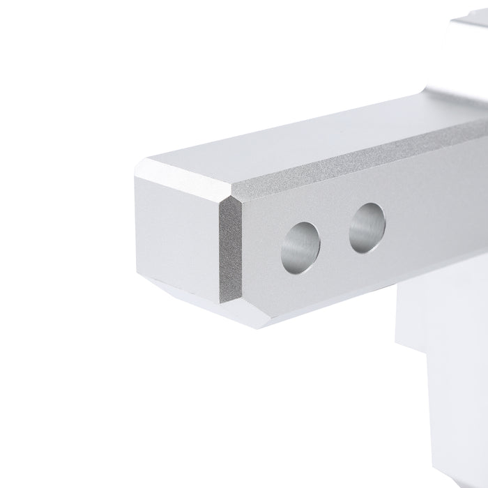 Silver 6'' Adjustable Stainless Steel Locks Trailer Hitch