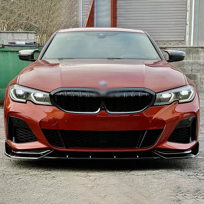 Front Bumper Lip For BMW G20 3 Series 330i M Sport M340i For 2019-2022