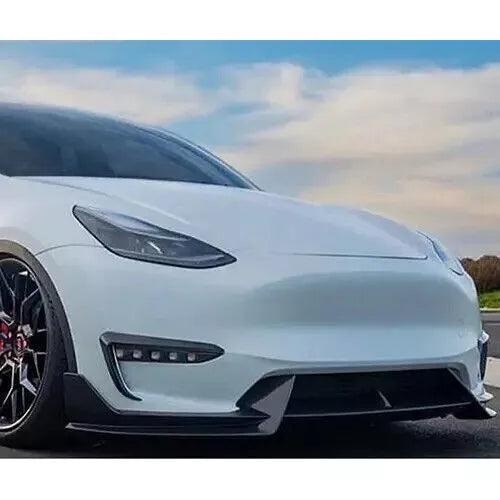 AD Style Front Bumper Lip For Tesla Model Y 2020-2024