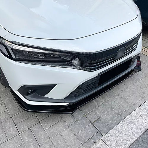 Front Bumper Lip For Honda Civic Hatchback Sedan 2021-2024