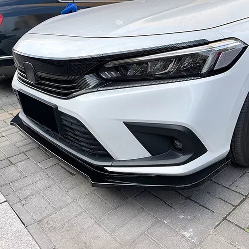 Front Bumper Lip For Honda Civic Hatchback Sedan 2021-2024