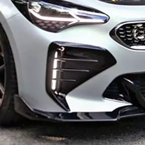 Front Bumper Lip + Vent Hole Cover Trim for Kia Stinger 2018-2024