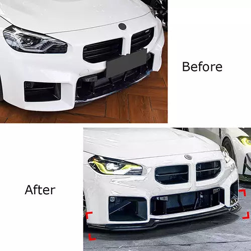 Front Bumper Lip For BMW 2 Series M2 G87 2023-2024