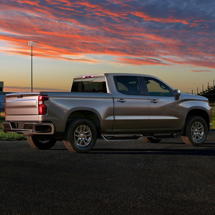 6 Inch Running Boards for Chevy Silverado for GMC Sierra 1500 Crew Cab 2019-2025, 2500HD 3500HD Crew Cab 2020-2024