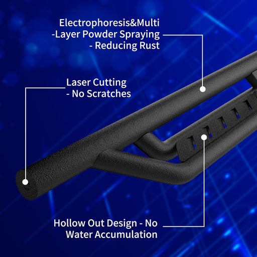Running Boards for Dodge Ram 1500 Crew Cab 2019-2023 - JustV - 