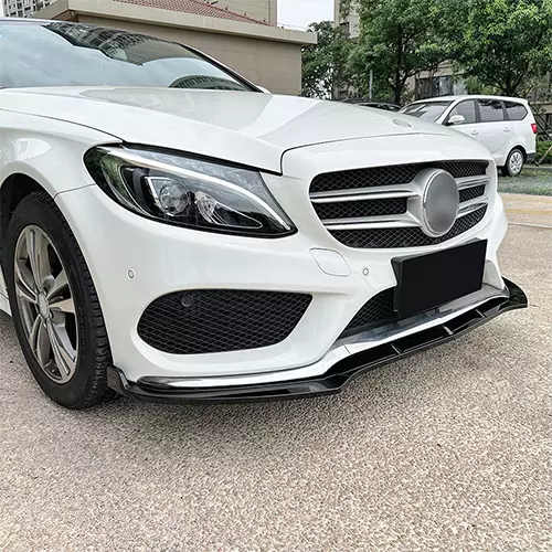 Front Bumper Lip For Benz C Class W205 C180 C200 2015-2018