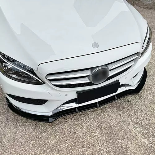 Front Bumper Lip For Benz C Class W205 C180 C200 2015-2018