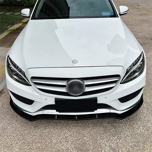 Front Bumper Lip For Benz C Class W205 C180 C200 2015-2018